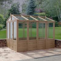 Serre en bois et polycarbonate, serre en bois préfabriquée pour l'extérieur, serre en bois de cèdre,