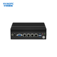 Mini PC industriel HVAEIPC HW K300 Noir 6COM Intel 4ème-12ème génération Core I3/I5/I7 Double LAN RS232/485/422 VGA Watchdog En stock