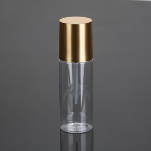 Botella redonda de 100ml, 120ml, 150ml, 180ml, 200ml, 250ml, botella de espray de tóner con tornillo para maquillaje facial, botella de tóner cosmético de oro rosa - Product Image 6