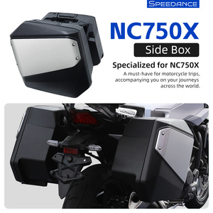 Sacoche latérale de 33 L avec support d'accessoires pour moto Honda NC750X DCT, coffre de rangement pour voyages d'aventure - Product Image 1