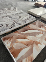 Panneau mural décoratif classique en PVC effet marbre UV 1220*2440*3mm pour la décoration intérieure commerciale et de divertissement