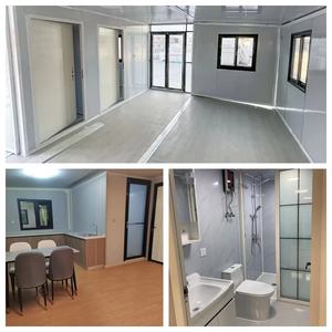 บ้านสำเร็จรูปแบบพับได้แผงแซนวิชเหล็กชุบสังกะสีสำหรับบ้านพัก20FT 40ft สำนักงานขยายได้ - Product Image 4