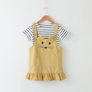 Conjunto de Ropa para Niños al por Mayor con Estampado Animal, Chaleco y Camiseta de Manga Corta - Product Image 1