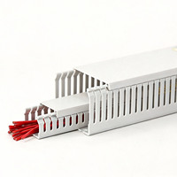 Goulotte de câblage en PVC blanc WBO, ignifuge, sans halogène, résistante à la chaleur et aux UV, flexible, certifiée ROHS, longueur 2m, pour applications électriques