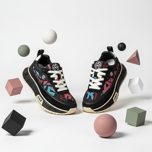 Chaussures de sport pour hommes, course à pied, cuir PU ultra-fin, basketball, chaussures de sport et de loisirs pour hommes - Product Image 1