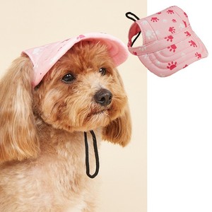 Gorra de béisbol para perro con visera de sol, de lona vaquera estampada, con protección UV para exteriores en verano, ajustable con cordón y orificios para las orejas, para cachorros Teddy Corgi - Product Image 4