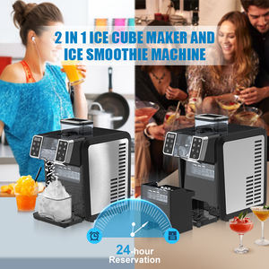 SOHEF Machine <span class=keywords><strong>à</strong></span> glaçons et smoothies 2-en-1, congélation rapide, mini-machine <span class=keywords><strong>à</strong></span> neige automatique de table, pour usage domestique et extérieur - Product Image 4