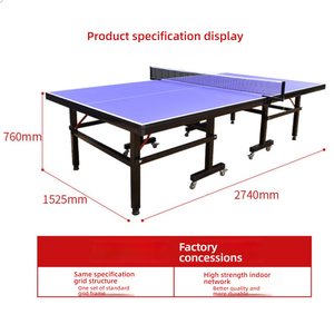 Mesa <span class=keywords><strong>de</strong></span> <span class=keywords><strong>Ping</strong></span> <span class=keywords><strong>Pong</strong></span> Plegable para Exteriores KJ con Ruedas <span class=keywords><strong>de</strong></span> 100 mm, Resistente a la Intemperie y a los Rayos UV, Mesa <span class=keywords><strong>de</strong></span> Competición Estándar para Uso Público y Doméstico - Product Image 4