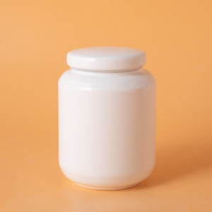 Guci Keramik Silinder Buatan Tangan Modern untuk Anjing Kucing, Tutup Kedap Udara, Ramah Lingkungan, untuk Abu dan Tulang Hewan Peliharaan, Pemakaman - Product Image 6
