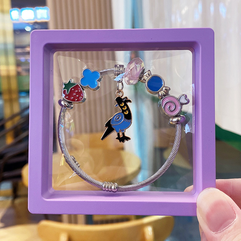 Pigeon hunting witch purple boxed bracelet