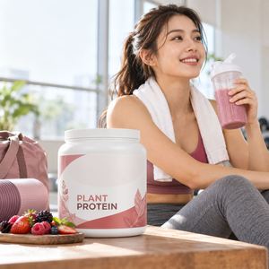 Poudre de protéines végétales en bidons, usine OEM pour les lignes de produits de nutrition sportive - Product Image 1