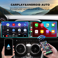 Autoradio Android 10 pouces avec CarPlay filaire et sans fil, navigation GPS, écran tactile, double écran interactif, compatible Sonata