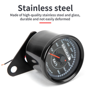 Xe máy sửa đổi cơ khí đo đường 12V phổ Retro kỹ thuật số Đồng hồ tốc độ LED Đèn nền điện tử đo tốc độ cho cg125 - Product Image 3