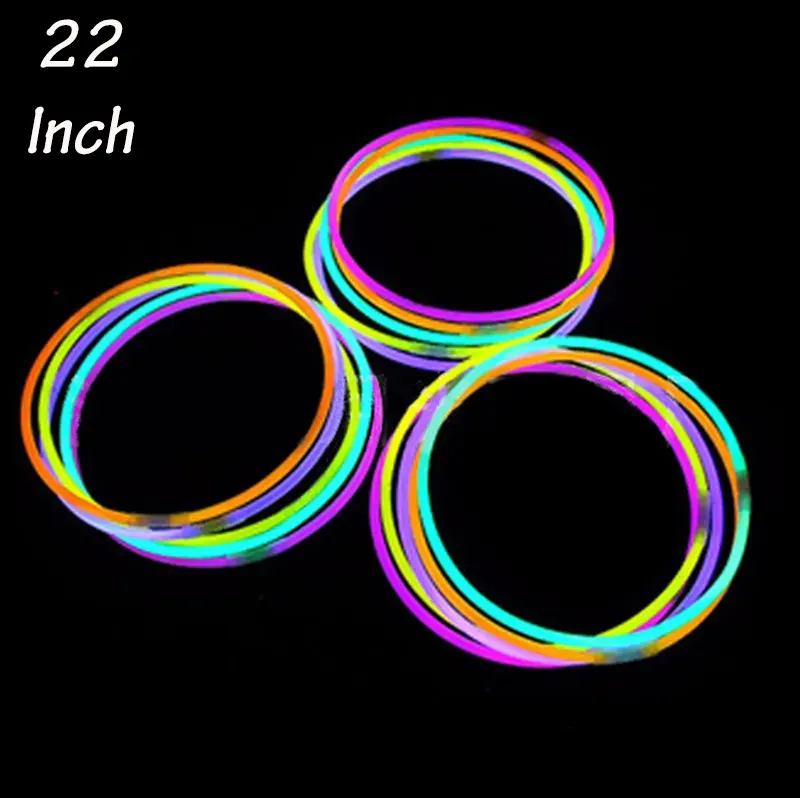 Nicro Pack For Kids Child Factory Neon Party Supplies Bracelet Necklace Glasses Stick Luminous Led Light Long 5*580mm Glow Stick