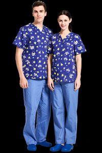 Chemises ANNO à motif animalier pour infirmiers, uniformes de travail pour médecins, cliniques, hôpitaux, dentistes, vétérinaires, t-shirts - Product Image 5