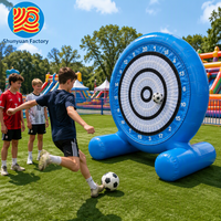 Jeu de fléchettes de football gonflable pour enfants et adultes, château gonflable interactif d'extérieur, jeu de carnaval gonflable, taille personnalisée