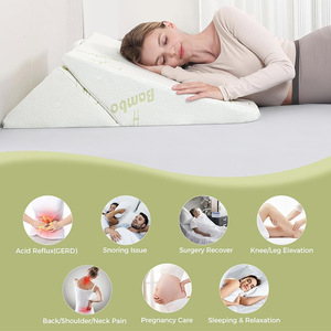 Triangle Pillow 120x10x15cm Foam Anti-Snore Support <b>For</b> Pregnancy Postoperative Care Acid Reflux Relief - Product Image 1