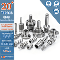 Pièces sur mesure en acier inoxydable et aluminium, usinées par tournage CNC de haute précision et électroérosion à fil, tolérance de 0,002 mm, avec brochage