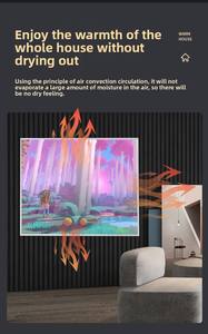 Chauffage mural avec plaque chauffante thermostatique intelligente, radiateurs électriques, chauffage infrarouge à panneaux - Product Image 4