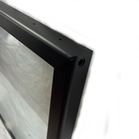Réfrigérateur à porte vitrée transparente avec cadre en plastique personnalisé, petit réfrigérateur, porte vitrée