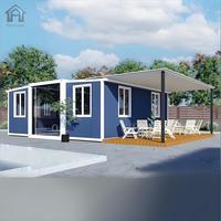 Casa Contenedor Expandible Moderna de 20 pies, 2 Dormitorios, Casa Modular Prefabricada de Lujo, Casa Plegable Pequeña para Jardín, Patio Trasero u Oficina