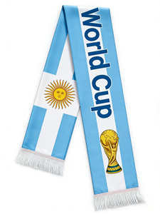 Bufanda Personalizada para Fanáticos del Fútbol, Tejido de Satén, Impresión Digital, Bufanda Deportiva para Fanáticos del Fútbol - Product Image 2