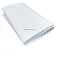 Feutre blanc 100 % polyester non tissé de qualité supérieure, respirant, aiguilleté, avec doublure en coton, épaisseur 1,6 mm