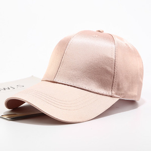 หมวกเบสบอลหัวเข็มขัดโลหะผ้าซาติน6แผงแบบปรับได้ลายปักโลโก้ออกแบบได้ตามต้องการหมวกกลางแจ้งใช้ในฤดูร้อน - Product Image 5