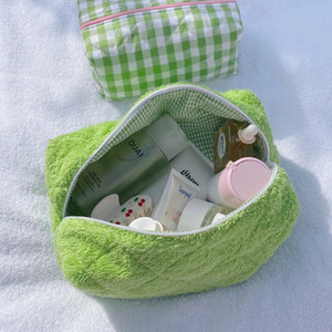Trousse de toilette en tissu éponge matelassée, grande capacité, pour cosmétiques et produits de soin, best-seller transfrontalier - Product Image 2