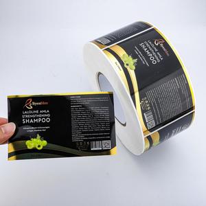 ฉลากแชมพูและครีมนวดผม Byenblan Laloline Amla Strengthening ขนาด 8 ออนซ์ 250 มล. กาวกันน้ำ รูปทรงสี่เหลี่ยมผืนผ้า วัสดุ PET แบบม้วน - Product Image 3