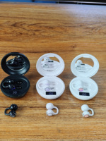 Écouteurs à clip non intra-auriculaires, conception ouverte, confort toute la journée, contrôle tactile 6.0, affichage numérique, type miroir, chargement Type-C