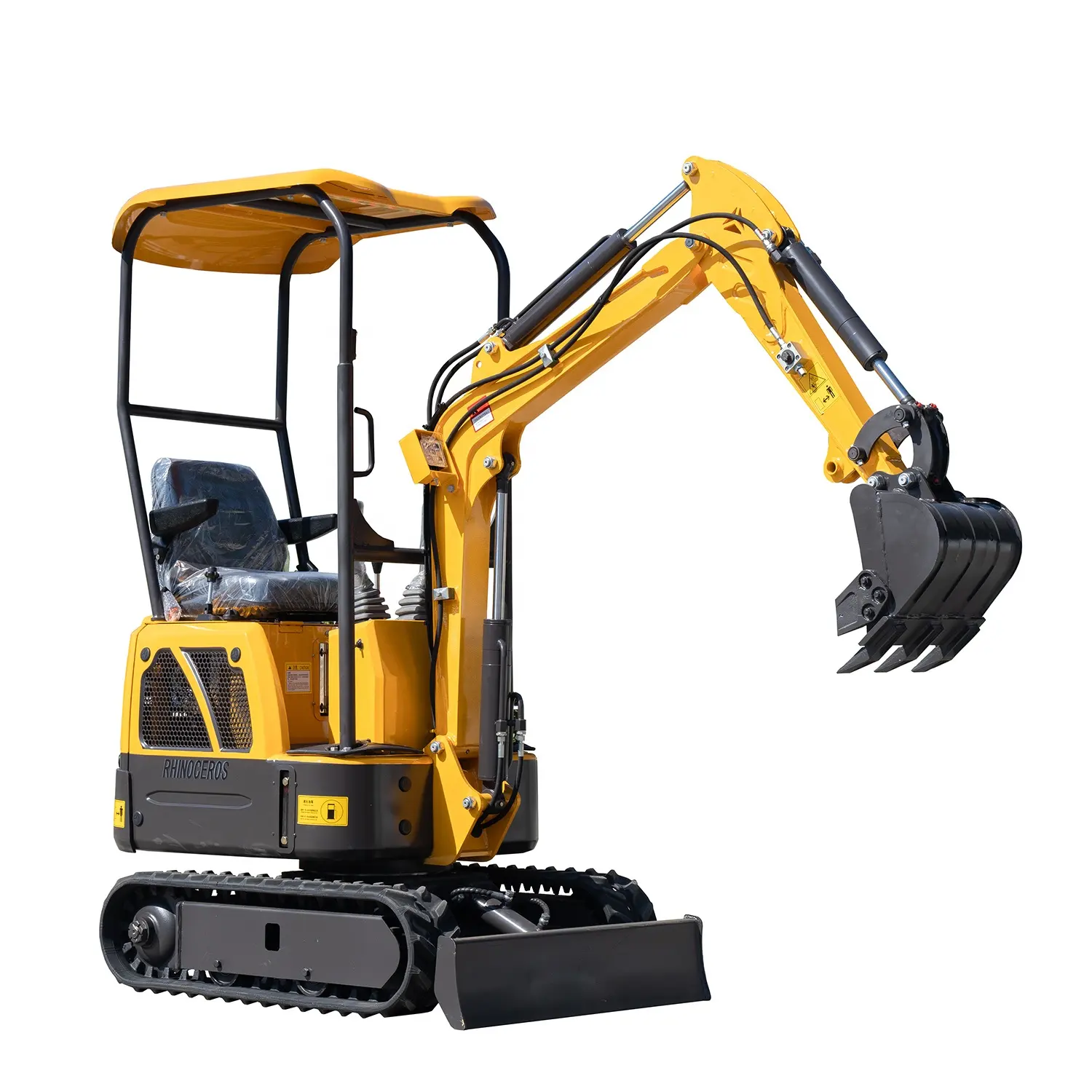 xiniu mini small digger with CE EURO 5 China wholesale compact mini single cylinder excavators 0.8 ton prices with thumb bucket