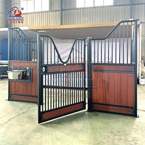 Modèle populaire Crafted Horse Box Extrieur <span class=keywords><strong>Chevaux</strong></span> Bamboo Steel Boarding Stables Horse Stable Front Panel - Product Image 4