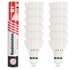 Volants de badminton en plumes d'oie haute performance pour entraînement intérieur/extérieur – Stabilité et durabilité optimales - Product Image 6