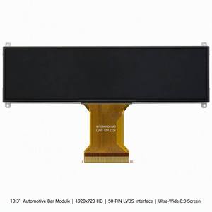 Module LCD automobile 10,25 pouces, écran HD 1920x720, ultra-large <span class=keywords><strong>8</strong></span>:3, LVDS 50 broches, boîtier intégré, -40 à +85°C, pour marché secondaire automobile - Product Image 1