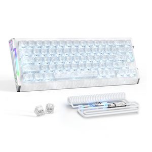 Teclado ATTACK SHARK R68HE con Ejes Magnéticos Personalizados, RGB con Iluminación Inferior, Sonido Potente, Respuesta Rápida, Periférico para Gamers Profesionales - Product Image 1