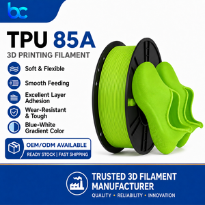 <span class=keywords><strong>Filament</strong></span> TPU ultra-doux Becreative OEM/ODM 85A 1,75 mm, couleur personnalisée, boîte d'étiquettes sur bobine, moulage 0,02 mm, matériau d'impression 3D, 1 kg/rouleau - Product Image 2