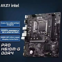 Carte mère MSI PRO H610M-E DDR4 M.2 Slot PC prend en charge les cartes mères de bureau INTEL LGA1700 CPU 12400F/12490F/13400F