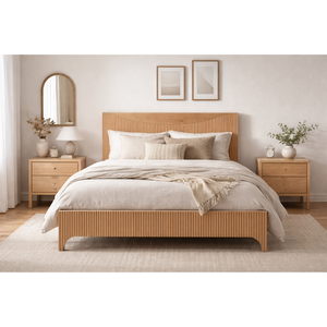 Base de Cama de Madera Maciza, Estilo Vintage, Muebles de Dormitorio, Muebles Sostenibles para el Hogar, Cama de Madera de la Más Alta Calidad - Product Image 3