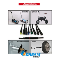 DREAM START M8 Conector hembra a presión Cables de 3 pines E-bike Ebike Motor Cable de extensión Pin Diámetro 1,8 M8 Conector a presión