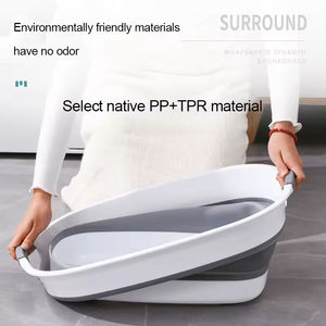 <span class=keywords><strong>Bañera</strong></span> Plegable Portátil de Plástico para Bebés y Tinas Domésticas de Viaje, para Uso en el Hogar y Lavandería - Product Image 6