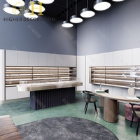 Vitrine de présentation de bijoux de luxe moderne en verre pour showroom, vitrine de magasin de bijoux, design d'intérieur