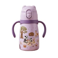 Mini Gourde Isotherme 300ml pour Enfants en Acier Inoxydable avec Couvercles – Tasses Thermiques pour Enfants