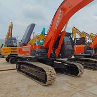 Excavatrice sur chenilles Hitachi ZX350HG d'occasion de haute qualité, faible nombre d'heures, bien entretenue, sans historique de réparations, prête à l'emploi.