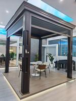 Stores à enroulement motorisés intelligents en aluminium, stores à fermeture éclair pour fenêtres, stores pare-soleil pour extérieur et intérieur