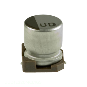 Condensador de Montaje Superficial Original CAP ALUM 22UF 20% 25V SMD UUD1E220MCL1GS 22 uF - Product Image 1