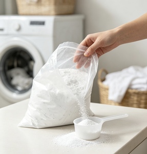 Anpassbare Verpackung Marken-Waschpulver für Kleidung Benutzerdefinierte Farbe Zitrone Kraftvolle Fleckenentfernung Schutzformel Großpackung - Product Image 3