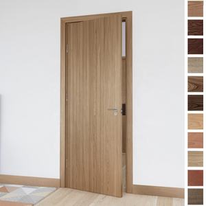 BASEN Modern Solid Wood Anti-Theft Prehung Exterior Entrance Doors for Home Hotel Apartment & Villa Use - Product Image 5