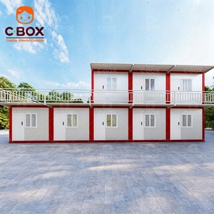 บ้านคอนเทนเนอร์สำเร็จรูป Cbox Wholesale ขนาด 20 ฟุต แบบโมดูลาร์ 2 ชั้น สำหรับแคมป์ปิ้ง โรงแรม สำนักงาน แบบถอดประกอบได้ - Product Image 6