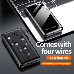 ที่ชาร์จแบบพกพาค<span class=keywords><strong>ว</strong></span>ามจุสูงกลางแจ้ง<span class=keywords><strong>10000</strong></span>/20000mAh แบตเตอรี่สำรอง4สายในตัวพร้อมหน้าจอ LED และไฟฉาย - Product Image 6